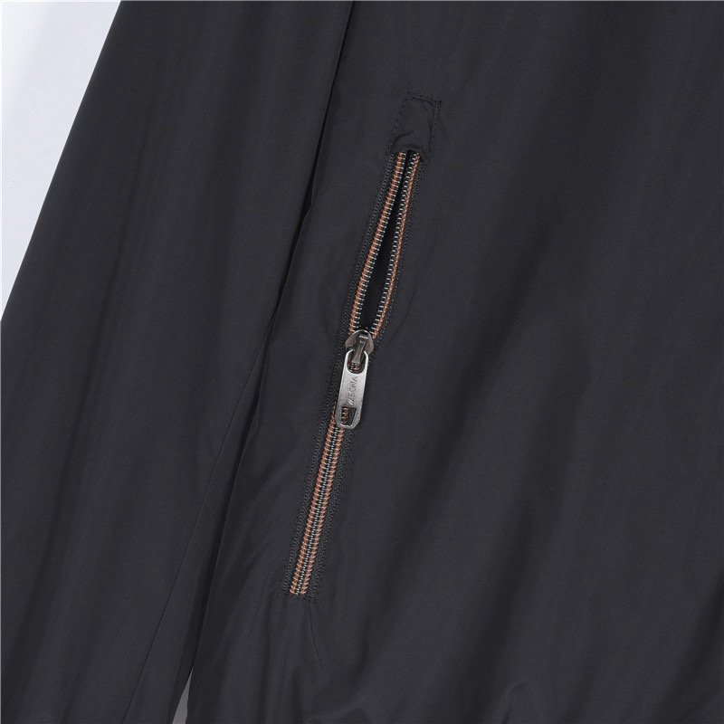 Zegna Black Lightweight Zip Jacket view