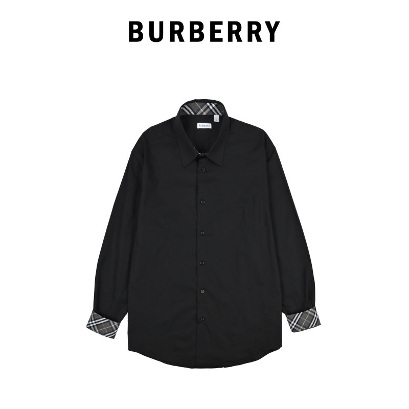 Black Long-Sleeve Button-Up Shirt view