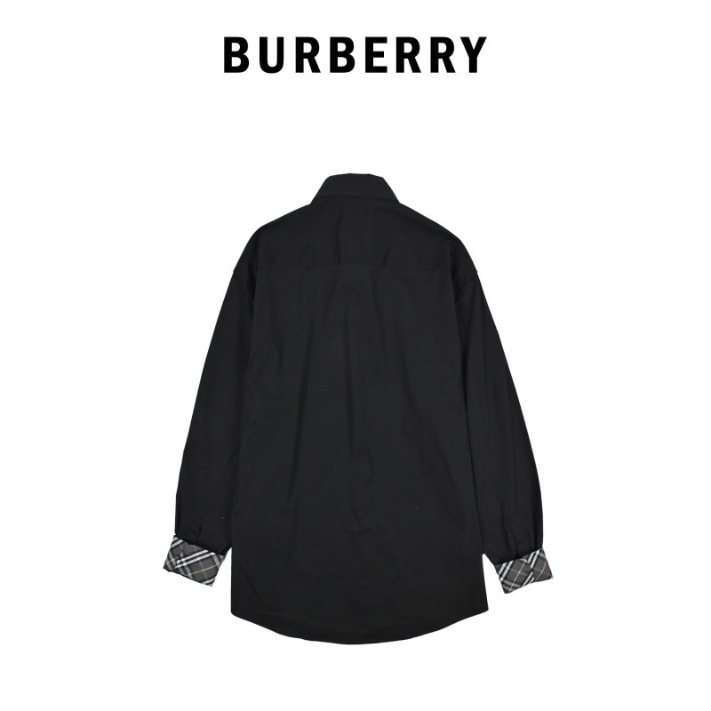 Black Long-Sleeve Button-Up Shirt view