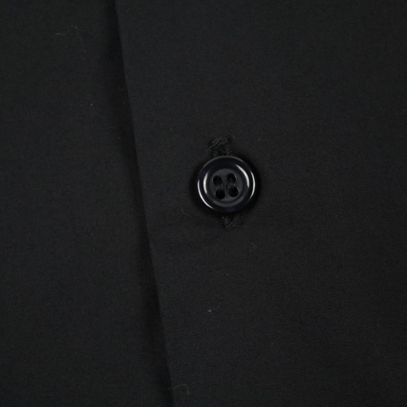 Black Long-Sleeve Button-Up Shirt view