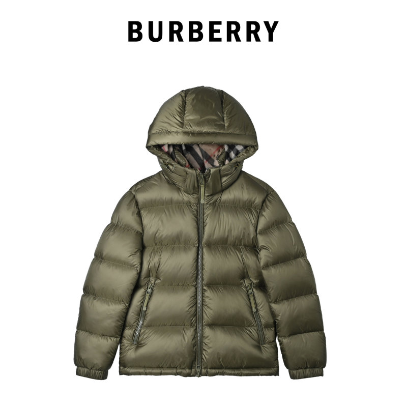 Women's Sage Green Puffer Down Jacket with Hood view