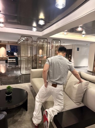 Premium Cream White Straight-Fit Denim Jeans view 8