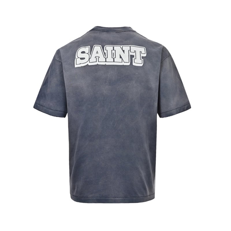 Navy Blue Graphic T-Shirt with Candlestick Print view