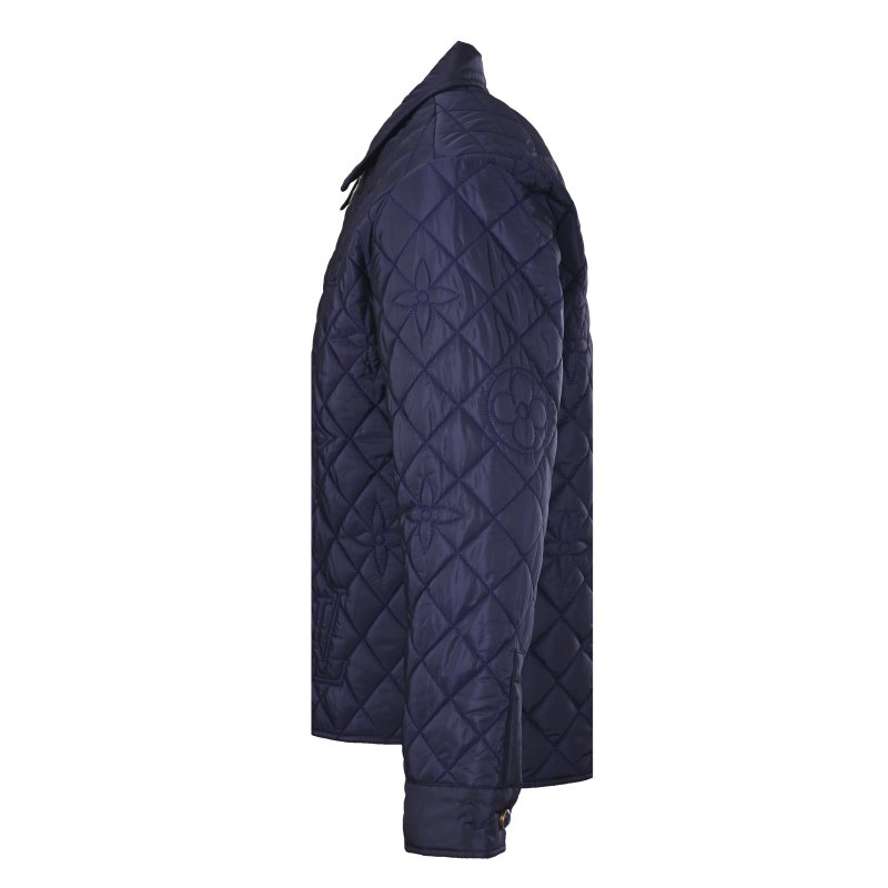 Burberry Navy Quilted Zip Jacket view
