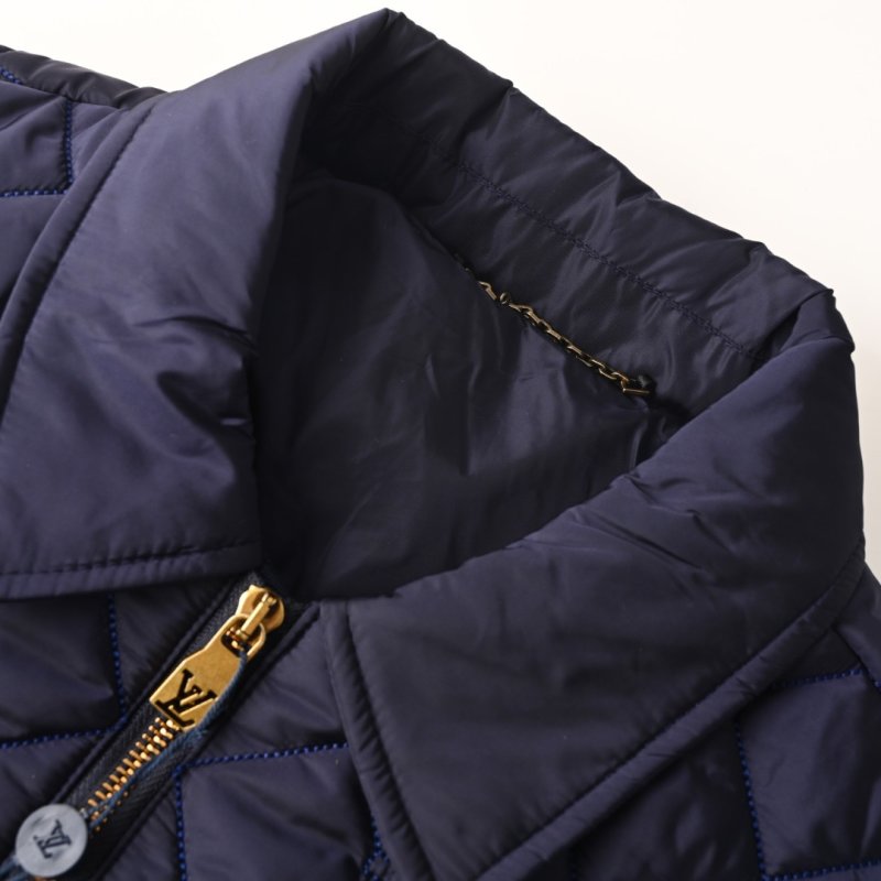 Burberry Navy Quilted Zip Jacket view
