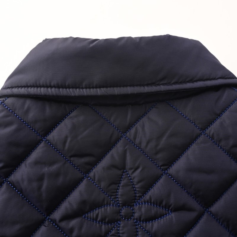 Burberry Navy Quilted Zip Jacket view
