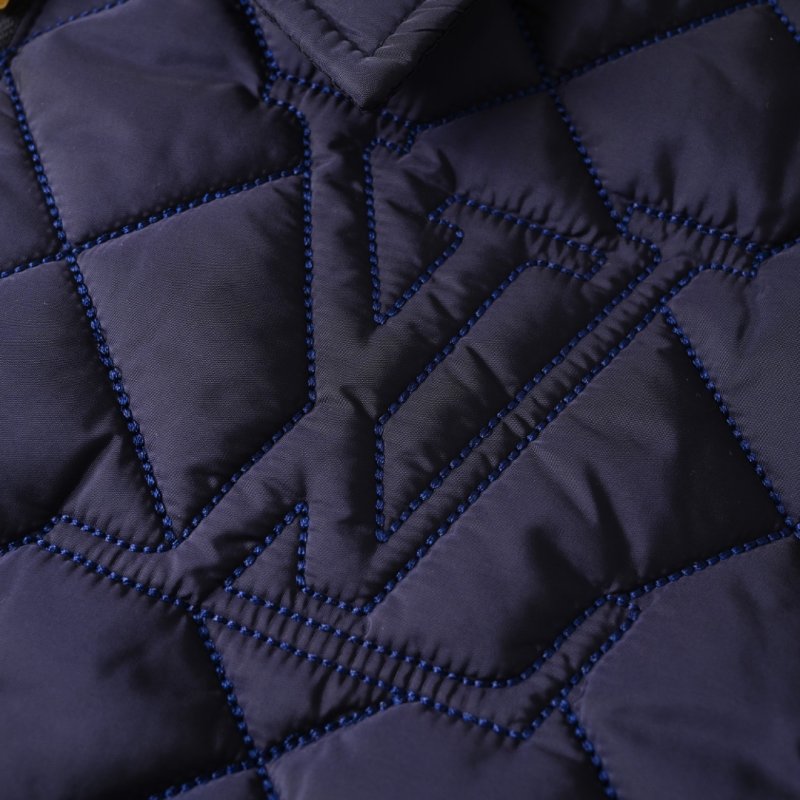 Burberry Navy Quilted Zip Jacket view