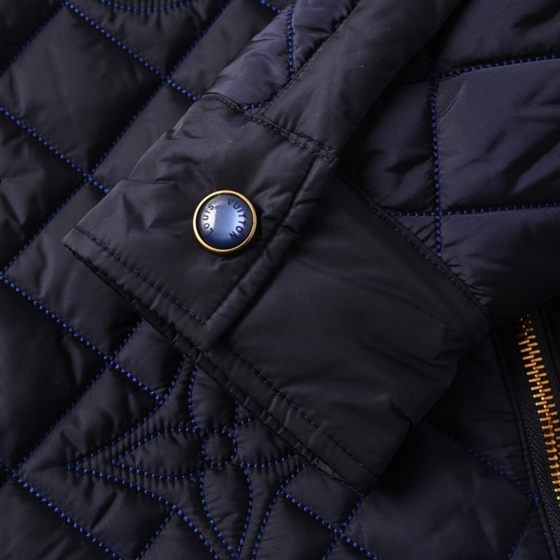 Burberry Navy Quilted Zip Jacket view