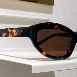 Miu Miu SMU 108Z Black Oval Sunglasses view 7