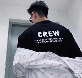 Balenciaga Crew Black T-Shirt view 2