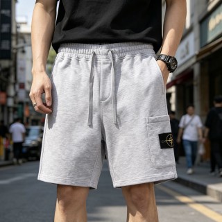 Stone Island Grey Drawstring Shorts view 5