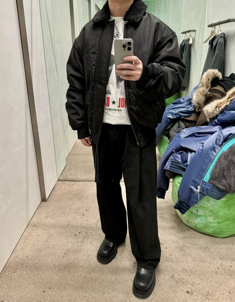 Moncler Down Jacket Grey & Black view