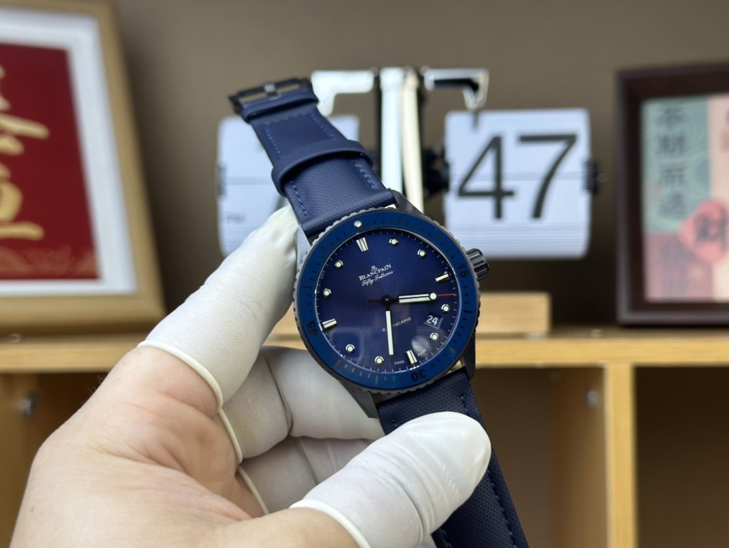 Blancpain Fifty Fathoms Ceramic Blue Dial Watch