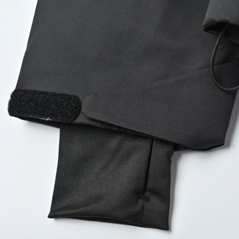 Black Puffer Down Jacket with Fur Hood and Waist Belt view
