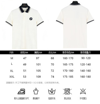 Gucci Chest Emblem Polo Shirt - Cream/Navy view 11