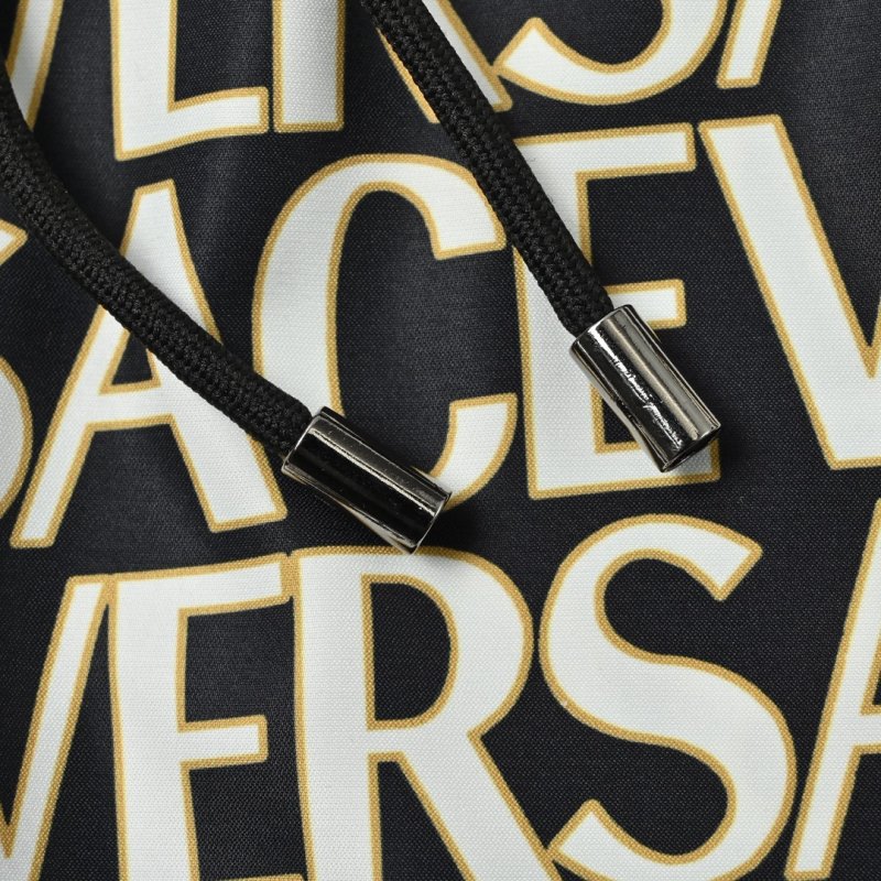 Black & White All-Over Logo Print Shorts view
