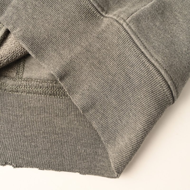 Essentials Grey Distressed Logo Hoodie view