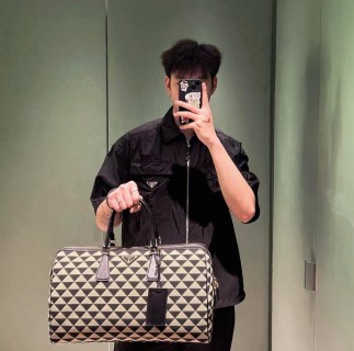 Prada Black Nylon Zip Shirt Jacket view 2