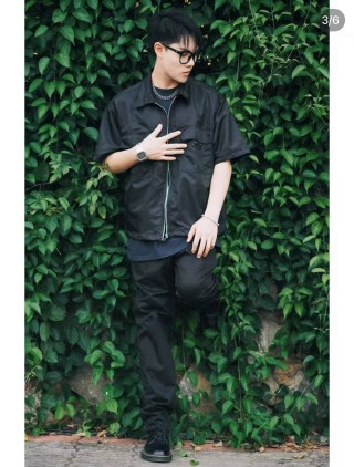 Prada Black Nylon Zip Shirt Jacket view 7