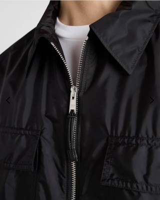Prada Black Nylon Zip Shirt Jacket view 8