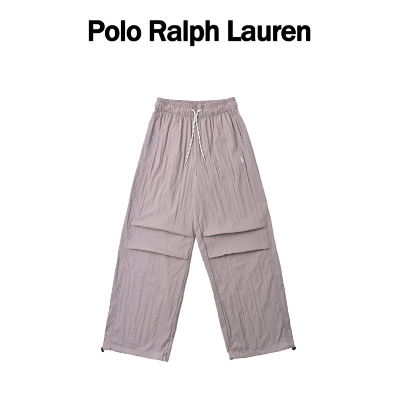 Lavender Wide-Leg Drawstring Pants view