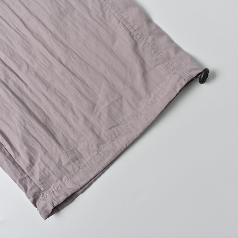 Lavender Wide-Leg Drawstring Pants view