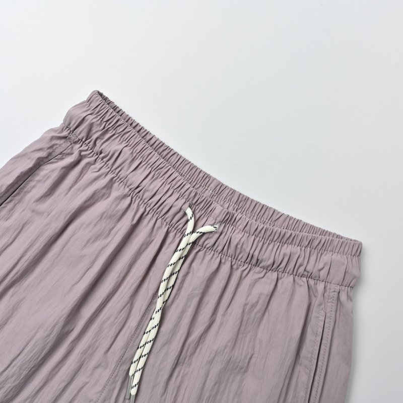 Lavender Wide-Leg Drawstring Pants view