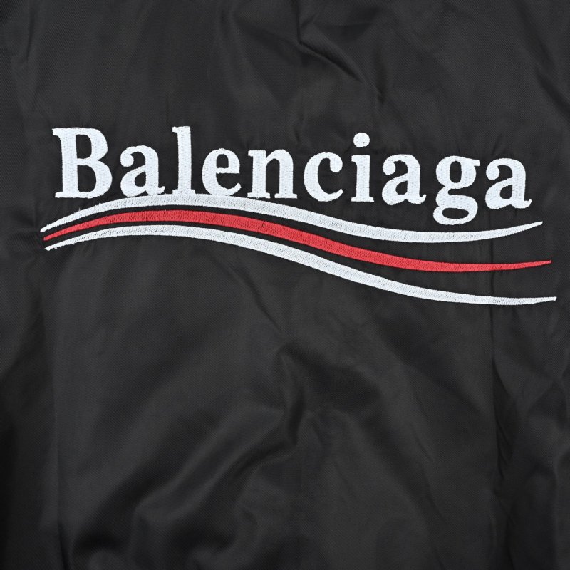 Balenciaga Black Logo Windbreaker Jacket view