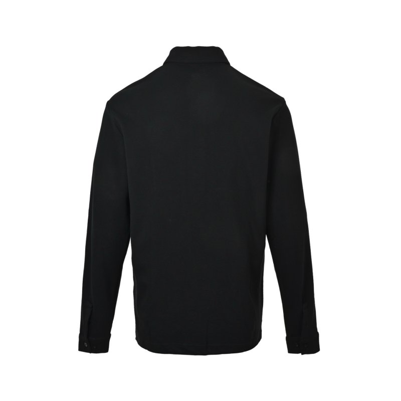 Chrome Hearts Black Button-Up Shirt with Embroidered Cross view