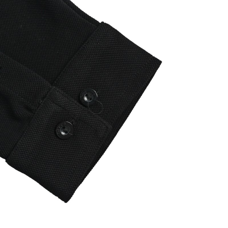 Chrome Hearts Black Button-Up Shirt with Embroidered Cross view