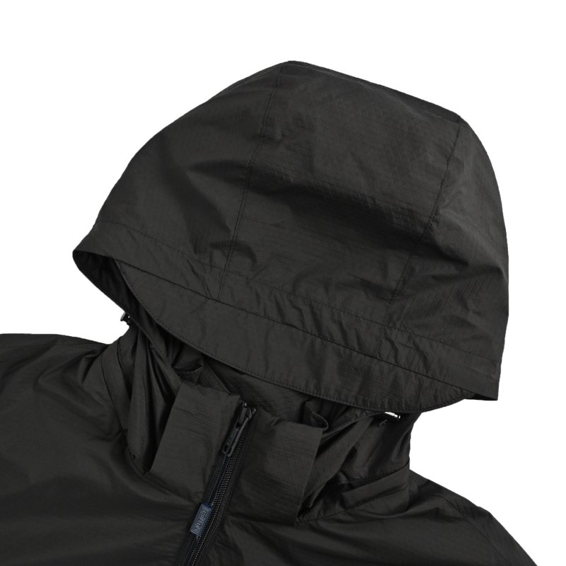 Stone Island Black Hooded Windbreaker Jacket view