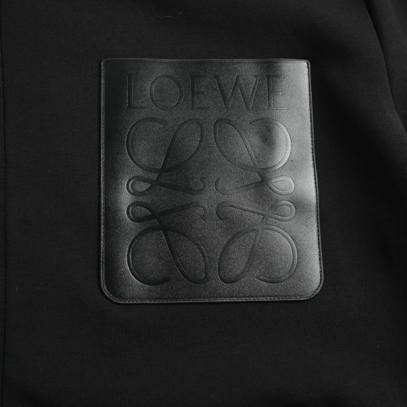 Black Zip Hoodie Jacket with Contrast Drawstrings view