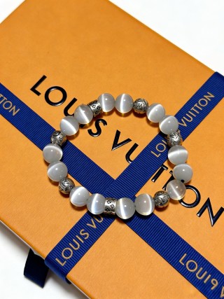Louis Vuitton Agate & Silver-Tone Beaded Bracelet view 2