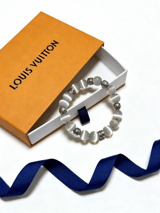 Louis Vuitton Agate & Silver-Tone Beaded Bracelet view 6