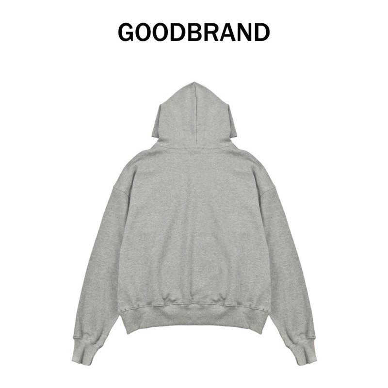 Gray Graphic Hoodie with Colorful Embellished Design view