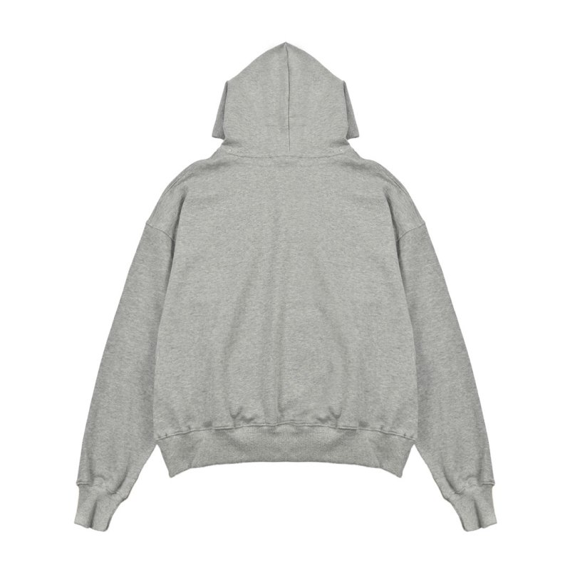 Gray Graphic Hoodie with Colorful Embellished Design view