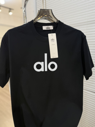 Alo Yoga White Logo Short Sleeve T-Shirt view 7