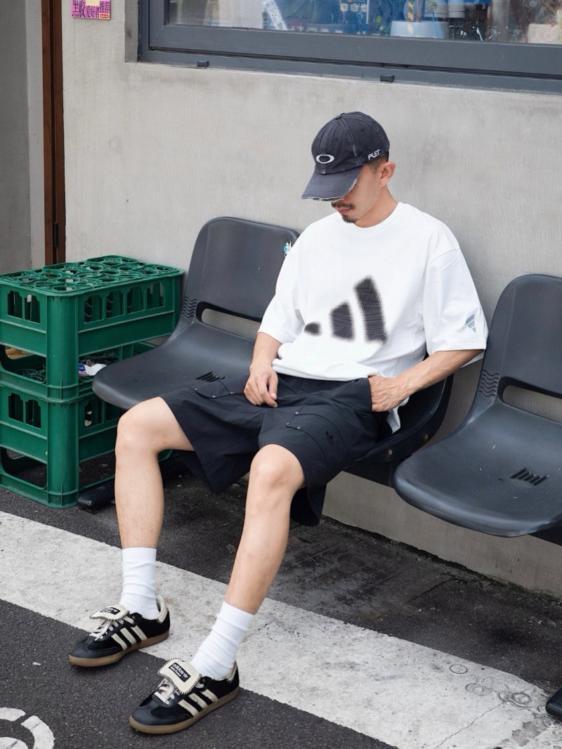 Adidas Three Stripes White T-Shirt