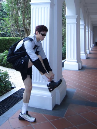 Black & White Colorblock Shorts view 2