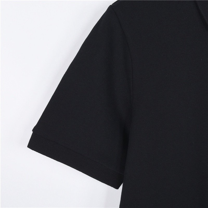 Women's Black Polo Shirt - Classic Short Sleeve view
