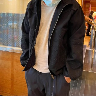 Louis Vuitton Monogram Down Puffer Jacket Black view 3
