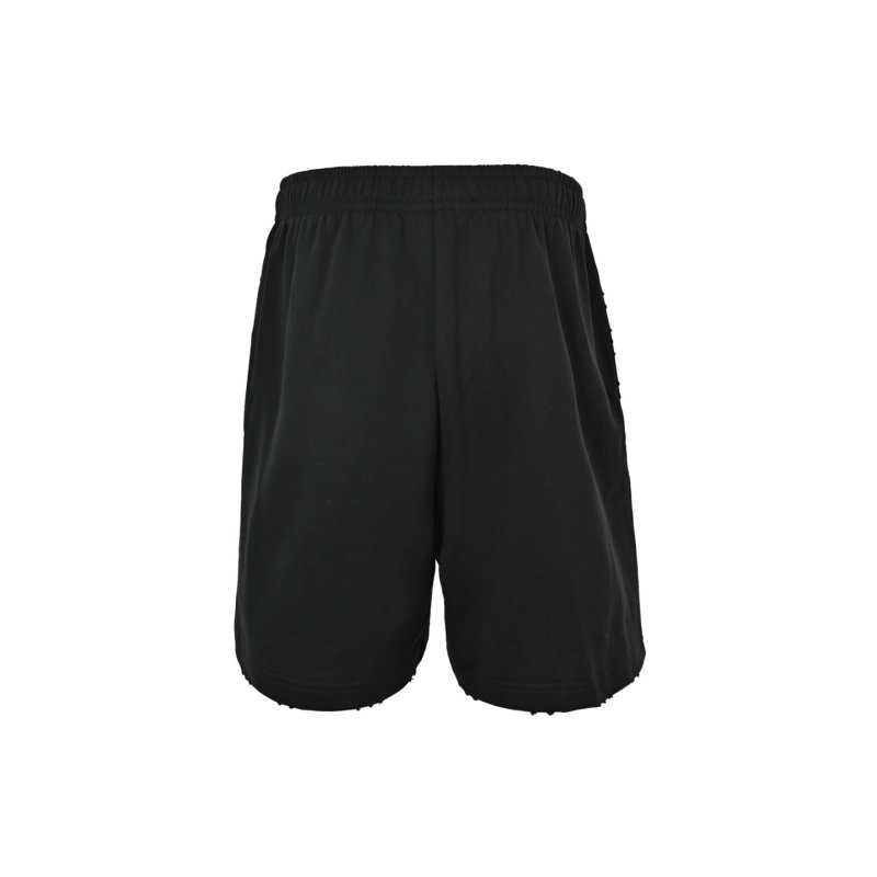 Black Graphic Shorts with Yellow Print Detail view