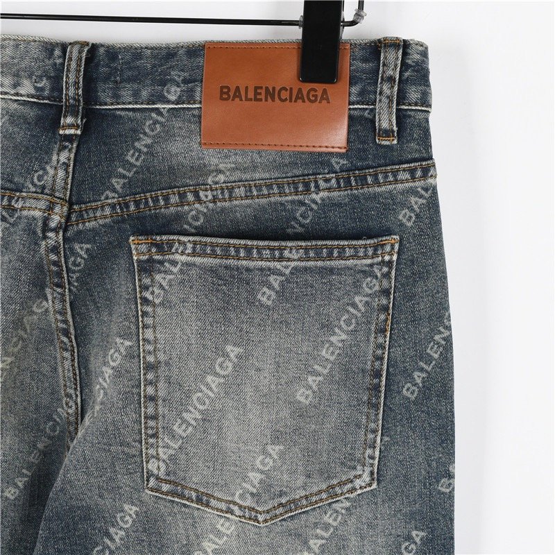 Black Washed Straight-Leg Denim Jeans view