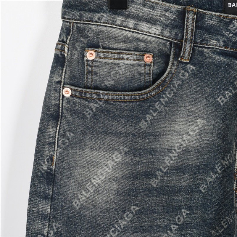 Black Washed Straight-Leg Denim Jeans view