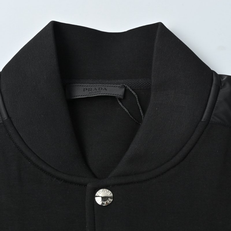 Prada Black Wool Button-Up Jacket view