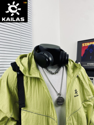 Kailas Lemon Yellow Lightweight Outdoor Windbreaker Jacket view 4