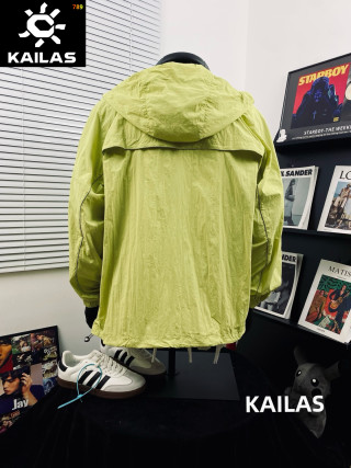 Kailas Lemon Yellow Lightweight Outdoor Windbreaker Jacket view 5
