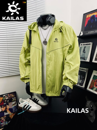Kailas Lemon Yellow Lightweight Outdoor Windbreaker Jacket view 6