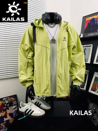 Kailas Lemon Yellow Lightweight Outdoor Windbreaker Jacket view 7