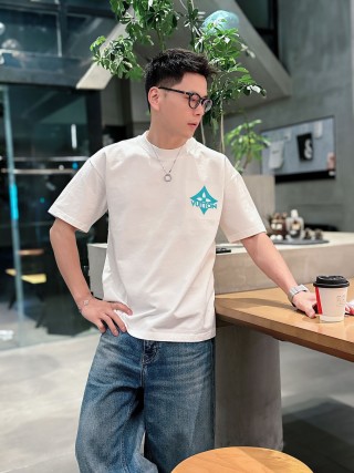Louis Vuitton Monogram Logo Cream Short Sleeve T-Shirt view 8
